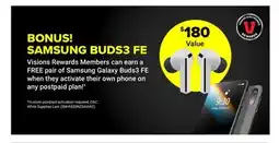 Visions Electronics SAMSUNG BUDS3 FE offer