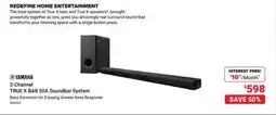 Visions Electronics YAMAHA TRUE X BAR 50A Soundbar System offer