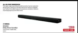 Visions Electronics Yamaha Dolby Atmos Soundbar offer