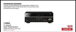 Visions Electronics YAMAHA 5.1 Channel Home Theatre Receiver offer
