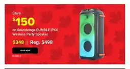 Visions Electronics Soundstage IPX4 Wireless Party Speaker offer