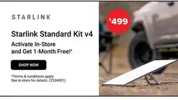 Visions Electronics Starlink Standard Kit v4 offer