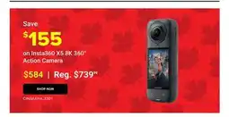 Visions Electronics Insta360 X5 8K 360° Action Camera offer