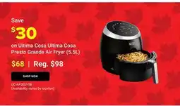 Visions Electronics Ultima Cosa Ultima Cosa Presto Grande Air Fryer (5,5L) offer