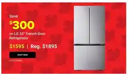 Visions Electronics LG 33 French-Door Refrigerator offer