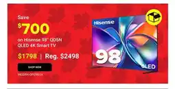 Visions Electronics Hisense 98 QD5N QLED 4K Smart TV offer
