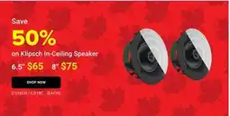 Visions Electronics Klipsch CS-16C-II 6.5 In-Ceiling Speaker offer