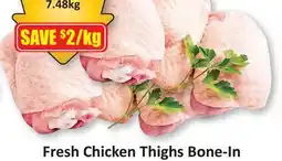 Starsky Fresh Chicken Thighs Bone-In offer