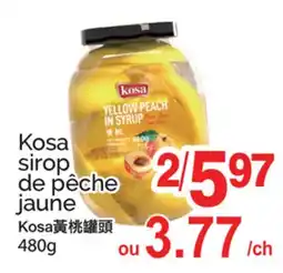 T&T Supermarket KOSA SIROP DE PÊCHE JAUNE offer