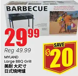 Terra Foodmart MYLAND Large BBQ Grill offer