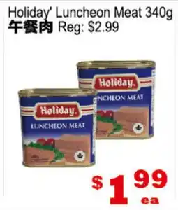 Yuan Ming Supermarket Holiday Luncheon Meat offer