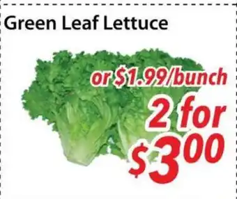 Bestco Food Mart Green Leaf Lettuce offer