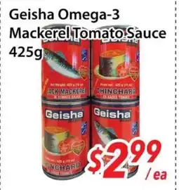 Bestco Food Mart Geisha Omega-3 Mackerel Tomato Sauce offer