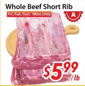 Bestco Food Mart Whole Beef Short Rib offer
