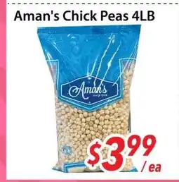 Bestco Food Mart Aman's Chick Peas 4LB offer