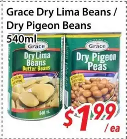 Bestco Food Mart Grace Dry Lima Beans / Dry Pigeon Beans offer