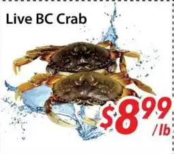 Bestco Food Mart Live BC Crab offer
