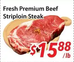 Bestco Food Mart Fresh Premium Beef Striploin Steak offer
