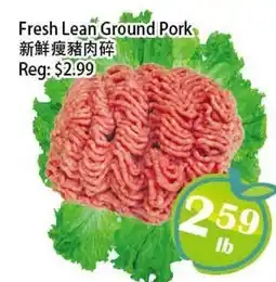 Food Depot Supermarket Fresh Lean Ground Pork offer