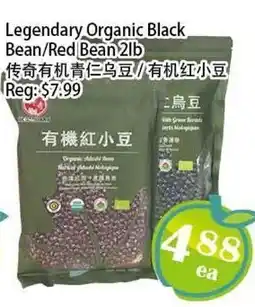 Food Depot Supermarket Legendary Organic Black Bean/Red Bean 2lb offer