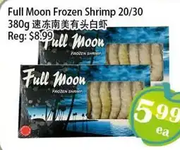 Food Depot Supermarket Full Moon Frozen Shrimp 20/30 offer