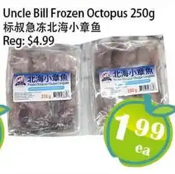 Food Depot Supermarket Uncle Bill Frozen Octopus offer