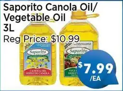 Blue Sky Supermarket Saporito Canola Oil/Vegetable Oil offer