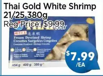 Blue Sky Supermarket Thai Gold White Shrimp 21/25 offer