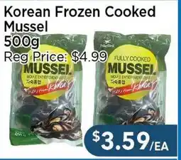 Blue Sky Supermarket Korean Frozen Cooked Mussel offer