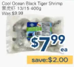 Oceans Fresh Food Market Cool Ocean Black Tiger Shrimp 13/15 offer