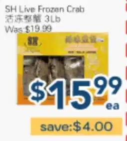 Oceans Fresh Food Market SH Live Frozen Crab offer