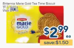 Oceans Fresh Food Market Britannia Marie Gold Tea Time Biscuit offer