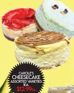 Fiesta Farms CAROLE'S CHEESECAKE offer
