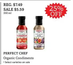 The Big Carrot PERFECT CHEF Organic Condiments offer