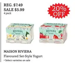 The Big Carrot MAISON RIVIERA Flavoured Set-Style Yogurt offer