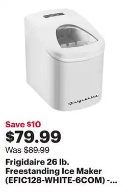 Best Buy Frigidaire 26 lb. Freestanding Ice Maker (EFIC128-WHITE-6COM) - White - Only at Best Buy offer