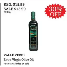 The Big Carrot VALLE VERDE Extra Virgin Olive Oil offer