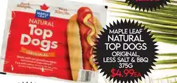 Fiesta Farms MAPLE LEAF NATURAL TOP DOGS offer