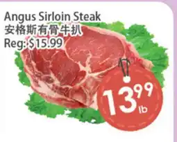 Fresh Palace Supermarket Angus Sirloin Steak offer