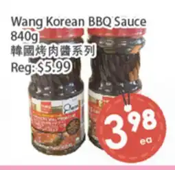 Fresh Palace Supermarket Wang Korean BBQ Sauce offer