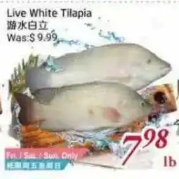 Tone Tai Supermarket Live White Tilapia offer