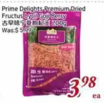 Tone Tai Supermarket Prime Delights Premium Dried Fructus Lycii Goji Berry offer