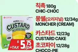 PAT Mart CHIC-CHOC, MONCHER (CREAM), CUSTARD CAKE, CHOCO PIE offer