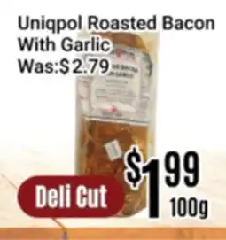 Nations Fresh Foods Uniqpol Roasted Bacon With Garlic offer