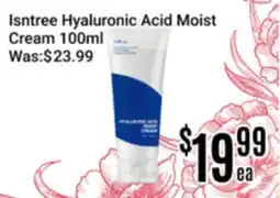 Nations Fresh Foods Isntree Hyaluronic Acid Moist Cream offer