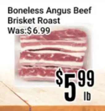 Nations Fresh Foods Boneless Angus Beef Brisket Roast offer