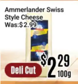 Nations Fresh Foods Ammerlander Swiss Style Cheese offer