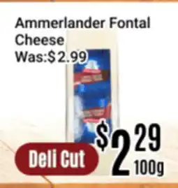 Nations Fresh Foods Ammerlander Fontal Cheese offer