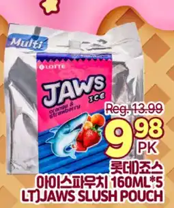 H-Mart LOTTE JAWS SLUSH POUCH offer