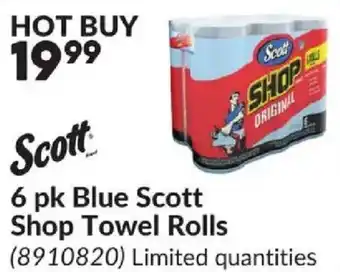 Princess Auto Scott Blue Scott Shop Towel Rolls offer
